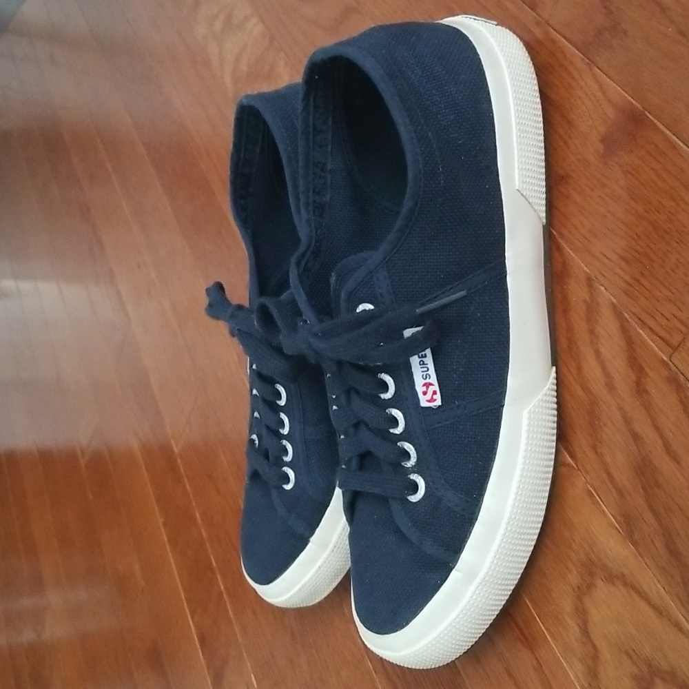Superga Navy Canvas Sneakers - Picture 3 of 10